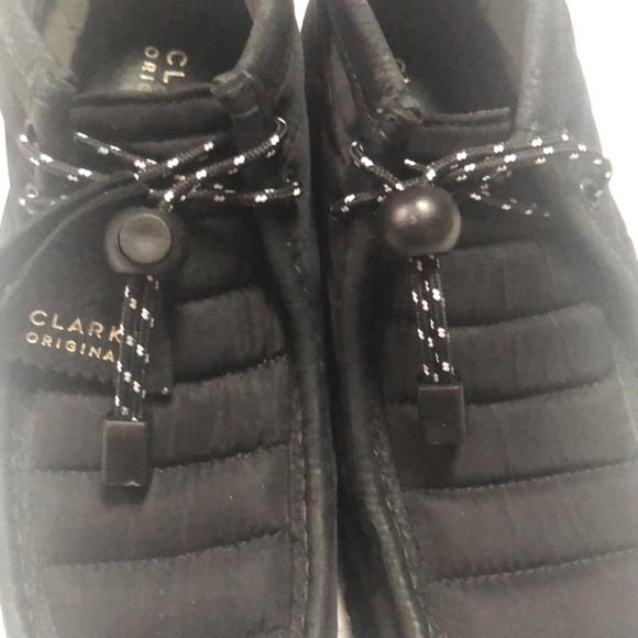 Clarks Wallabee Black Quilted Boots size 10 - Picture 11 of 12